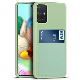 Cover Samsung Galaxy A71 5G Portacarte In Silicone Liquido