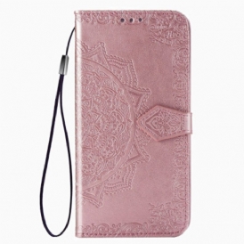 Custodia in pelle Samsung Galaxy A71 5G Mandala Medioevo