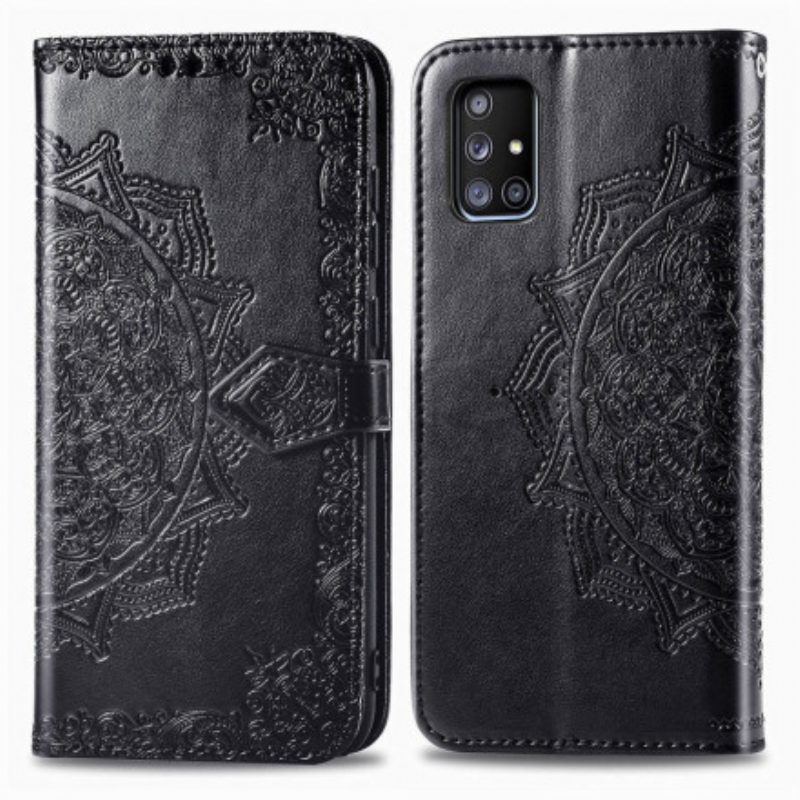 Custodia in pelle Samsung Galaxy A71 5G Mandala Medioevo