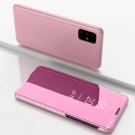 Custodia Samsung Galaxy A71 5G Specchio Ed Ecopelle