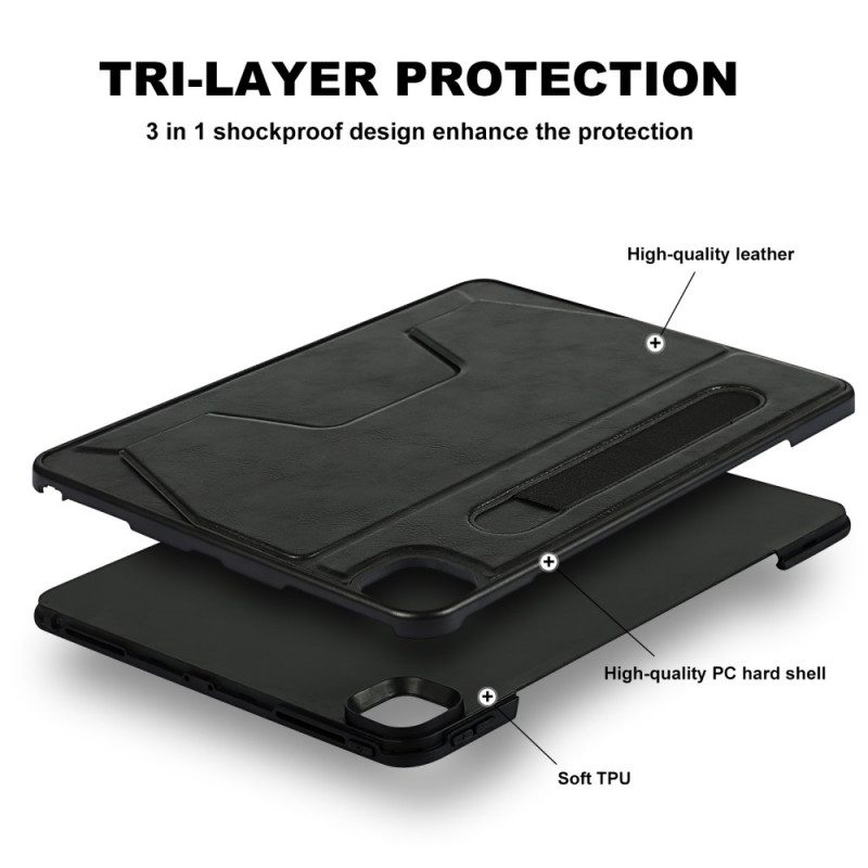 Cover iPad Pro 12.9" (2022) Supporto Vivavoce In Similpelle
