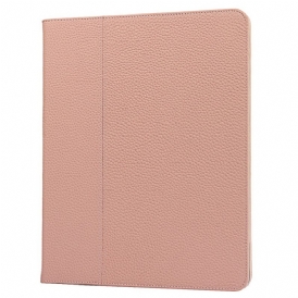 Custodia in pelle iPad Pro 12.9" (2022) Vera Pelle Di Litchi
