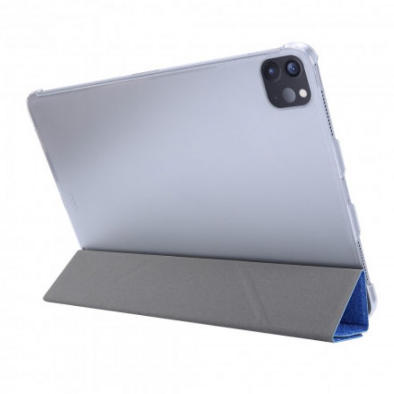 Custodia iPad Pro 12.9" (2022) Trama Di Seta In Ecopelle