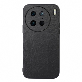Cover Vivo X90 Pro Ecopelle Effetto Legno