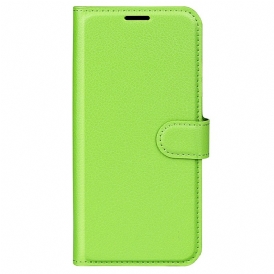 Custodia in pelle Vivo X90 Pro Classica Ecopelle Litchi