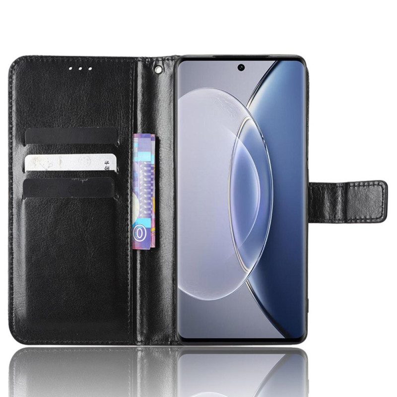 Custodia in pelle Vivo X90 Pro Ecopelle Appariscente