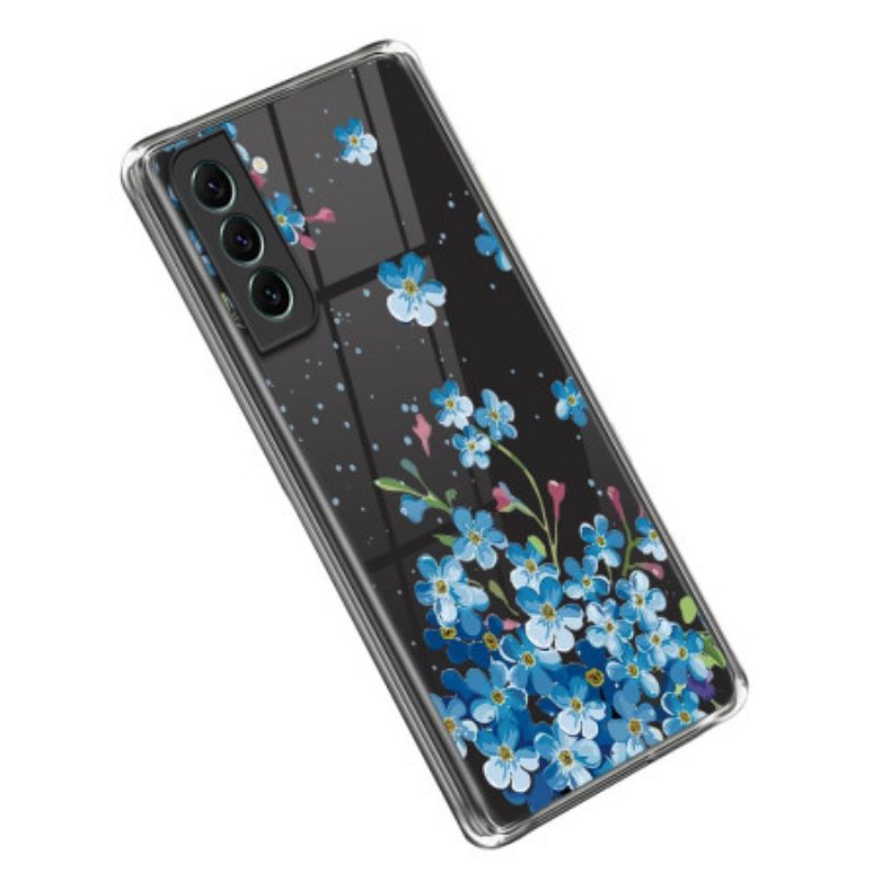 Cover Samsung Galaxy S23 Plus 5G Fiori Blu