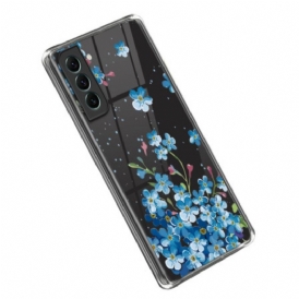 Cover Samsung Galaxy S23 Plus 5G Fiori Blu