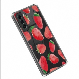 Cover Samsung Galaxy S23 Plus 5G Fragole Senza Soluzione Di Continuità