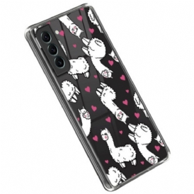 Cover Samsung Galaxy S23 Plus 5G Lama Multipli Senza Soluzione Di Continuità