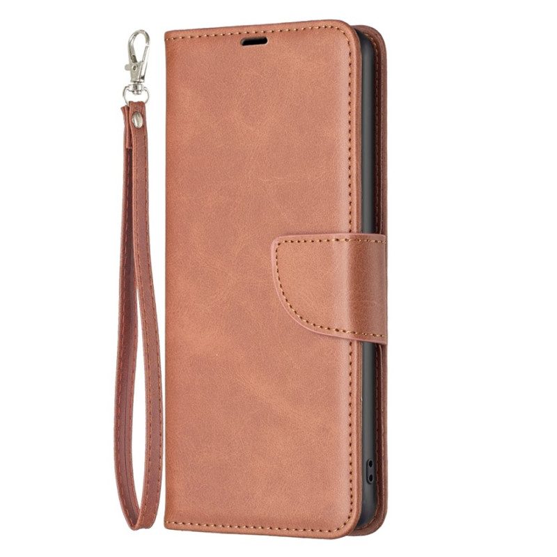 Custodia in pelle Samsung Galaxy S23 Plus 5G Chiusura Obliqua