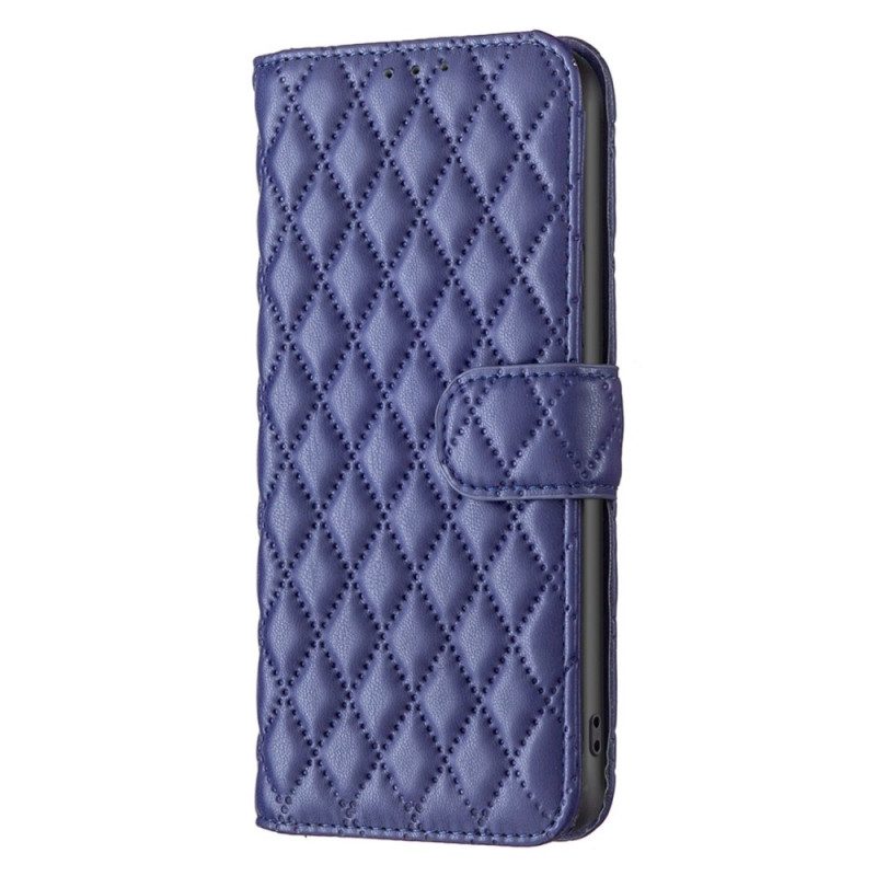 Custodia in pelle Samsung Galaxy S23 Plus 5G Colore Binfen Trapuntato