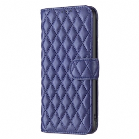 Custodia in pelle Samsung Galaxy S23 Plus 5G Colore Binfen Trapuntato