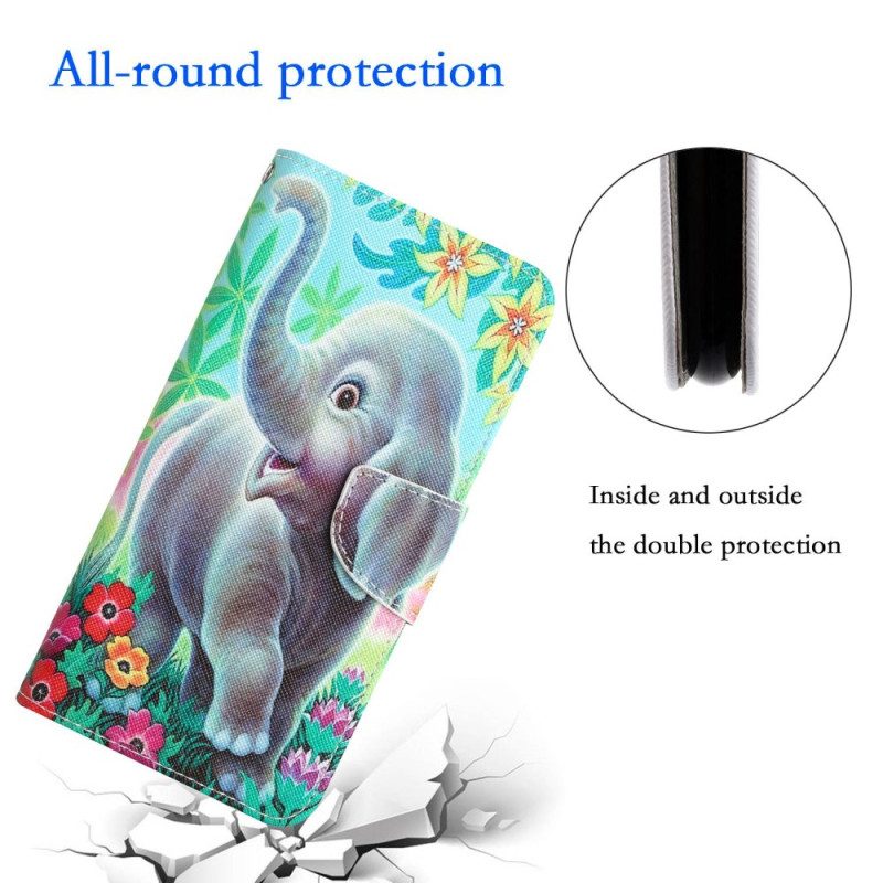 Custodia in pelle Samsung Galaxy S23 Plus 5G Elefante Perizoma