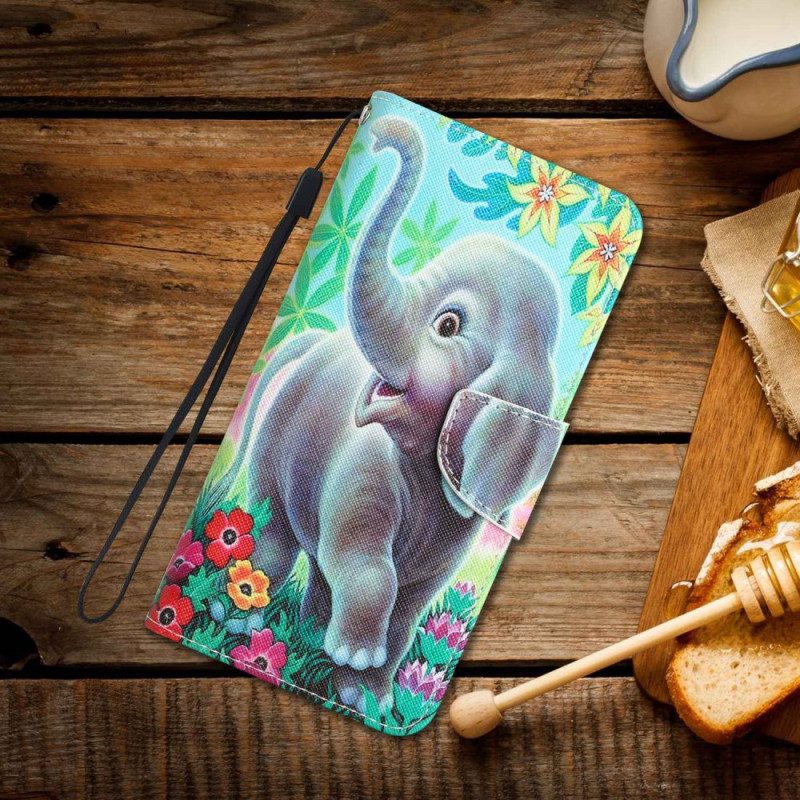 Custodia in pelle Samsung Galaxy S23 Plus 5G Elefante Perizoma