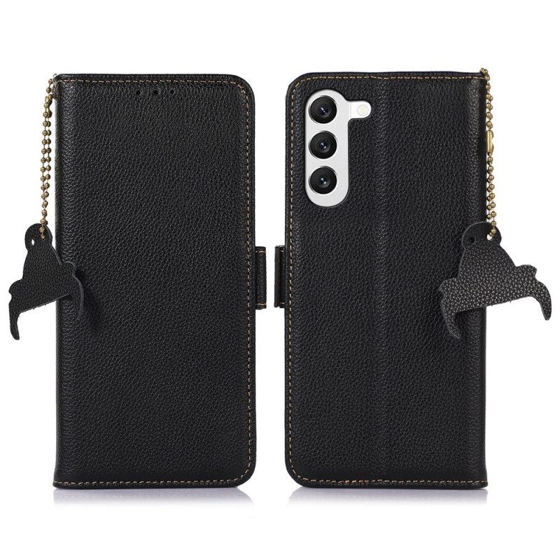 Custodia in pelle Samsung Galaxy S23 Plus 5G Rfid In Vera Pelle