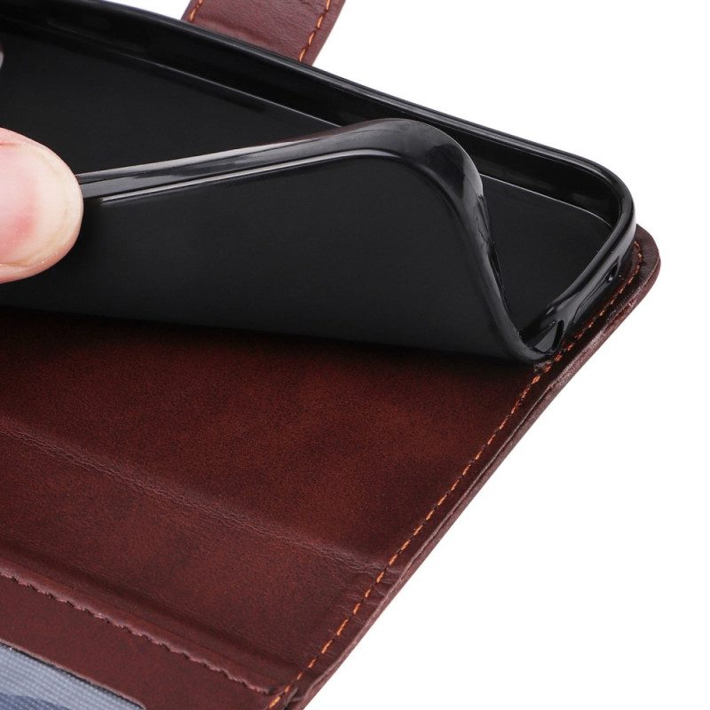 Custodia in pelle Samsung Galaxy S23 Plus 5G Semplice Con Cinturino
