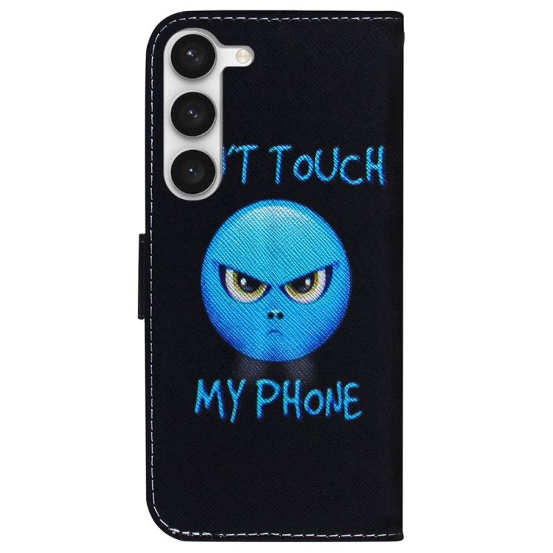 Custodia in pelle Samsung Galaxy S23 Plus 5G Telefono Emoji