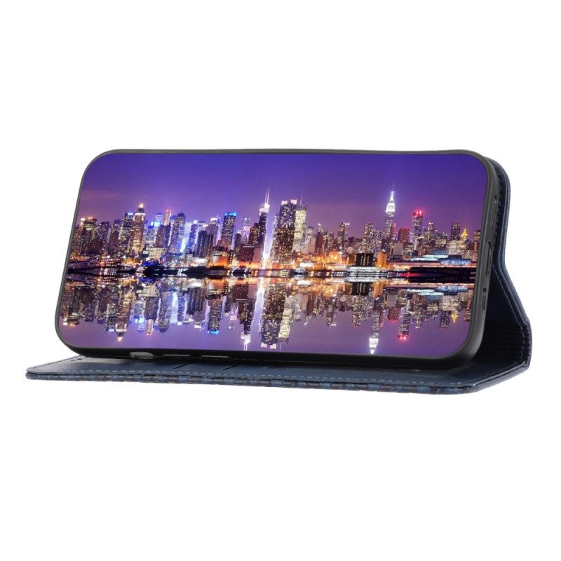 Folio Cover Samsung Galaxy S23 Plus 5G Custodia in pelle Modello 3d Strappy