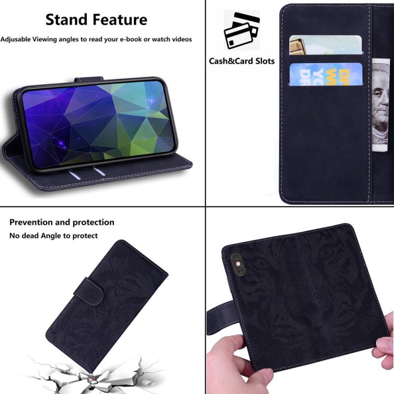 Folio Cover Samsung Galaxy S23 Plus 5G Impronta Di Tigre