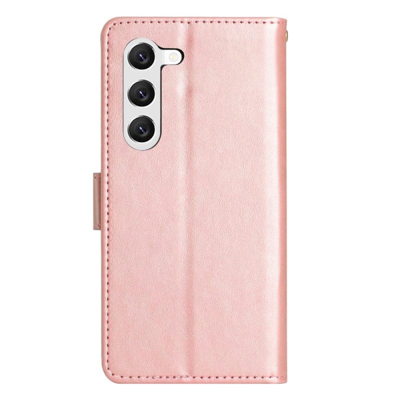 Folio Cover Samsung Galaxy S23 Plus 5G Strappy Floreale