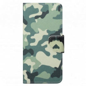Custodia A Portafoglio Motorola Edge 20 Pro Camuffamento Militare