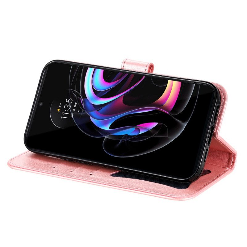 Custodia A Portafoglio Motorola Edge 20 Pro Mandala