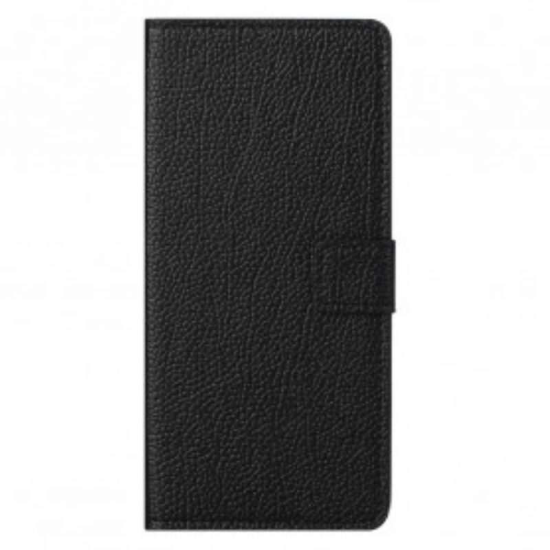 Custodia in pelle Motorola Edge 20 Pro Effetto Pelle Grana Litchi