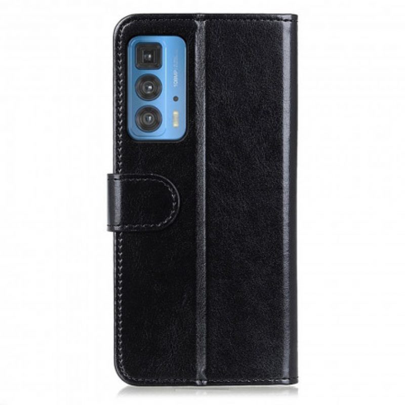 Custodia in pelle Motorola Edge 20 Pro Finezza Ghiacciata