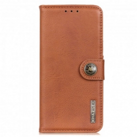 Custodia in pelle Motorola Edge 20 Pro Similpelle Khazneh