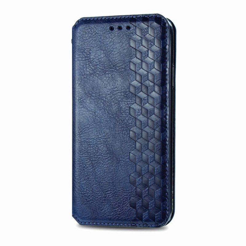 Folio Cover Motorola Edge 20 Pro Custodia in pelle Texture Diamante Effetto Pelle