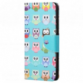 Folio Cover Motorola Edge 20 Pro Gufi Multipli