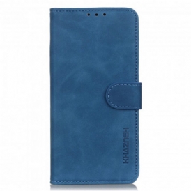 Folio Cover Motorola Edge 20 Pro Khazneh Effetto Pelle Vintage