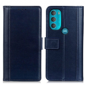Custodia A Portafoglio Moto G71 5G Versione Colorata Effetto Pelle