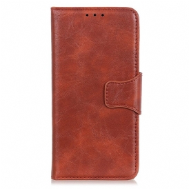 Custodia in pelle Moto G71 5G Folio Cover Lembo Magnetico A Doppia Faccia