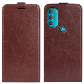 Custodia in pelle Moto G71 5G Folio Cover Retro Pieghevole
