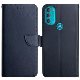 Custodia in pelle Moto G71 5G Vera Pelle Nappa