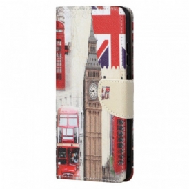 Custodia in pelle Moto G71 5G Vita Londinese
