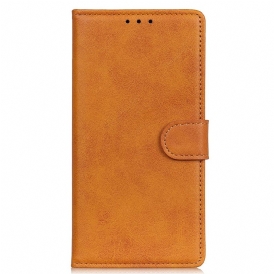 Folio Cover Moto G71 5G Retro Effetto Pelle Opaca
