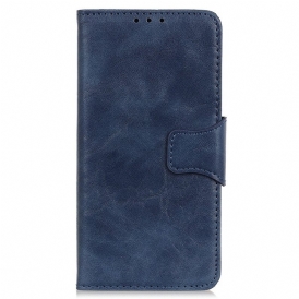 Custodia in pelle Sony Xperia 5 IV Chiusura Vintage In Crosta Di Pelle