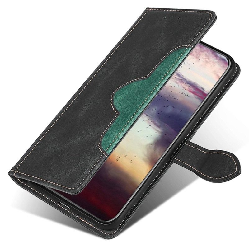 Custodia in pelle Sony Xperia 5 IV Floreale Bicolore
