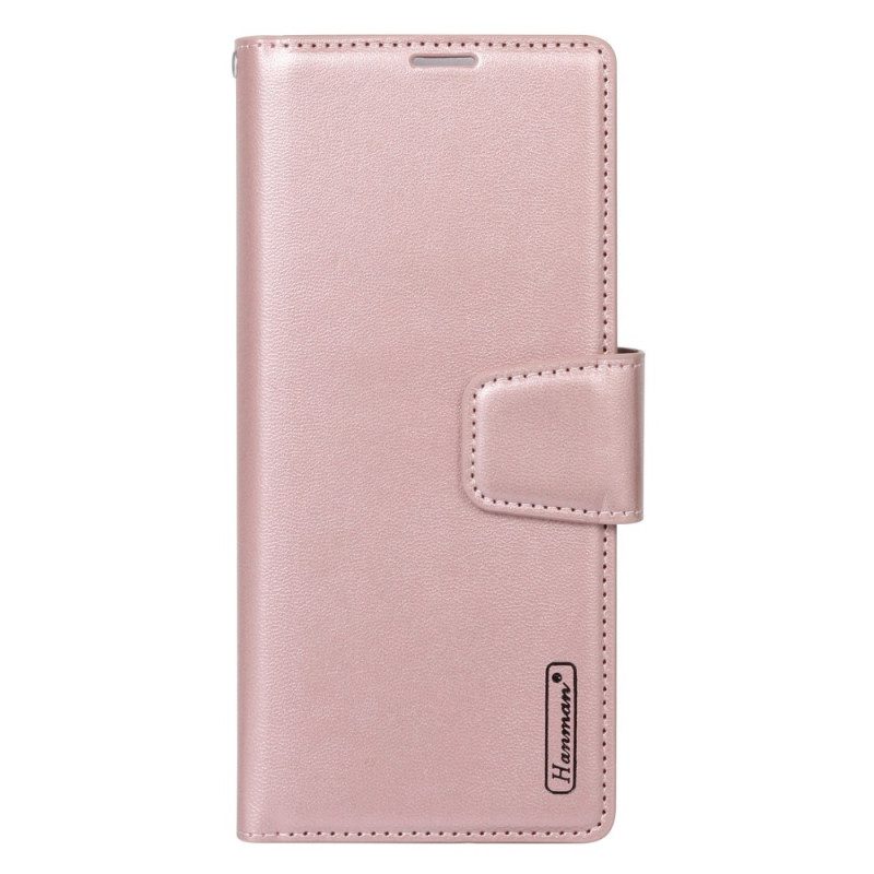 Custodia in pelle Sony Xperia 5 IV Hanman Effetto Pelle