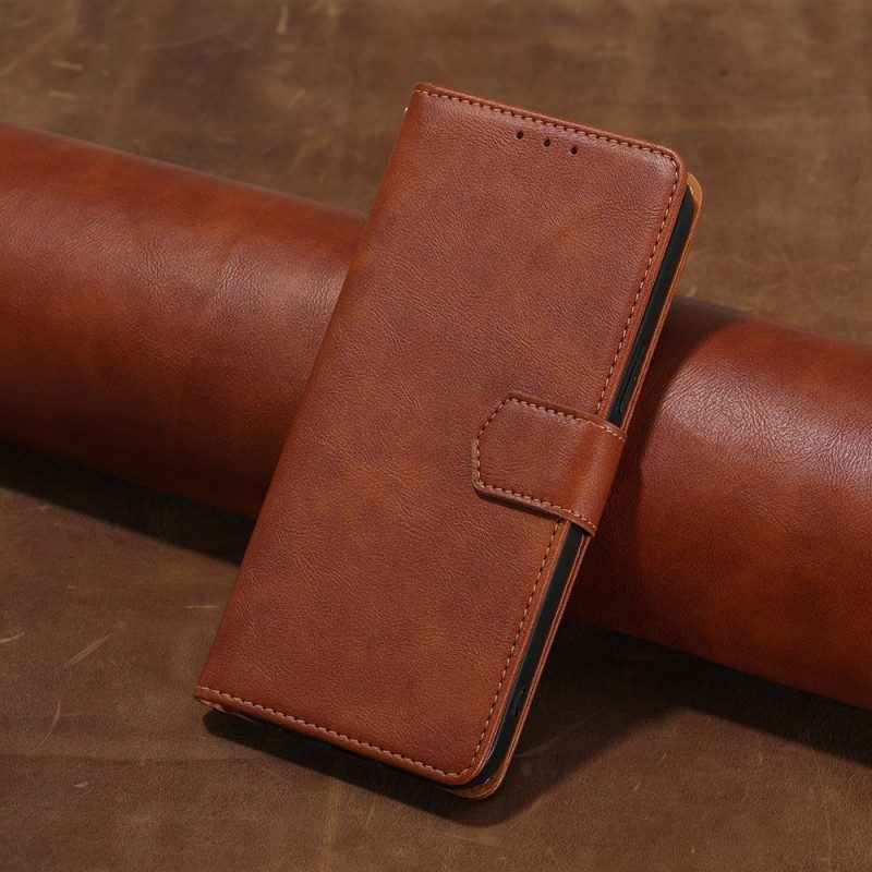 Folio Cover Sony Xperia 5 IV Pelle Di Litchi Rfid