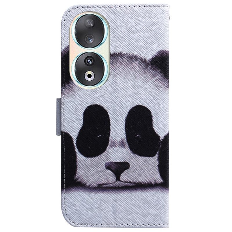 Custodia in pelle Honor 90 Panda