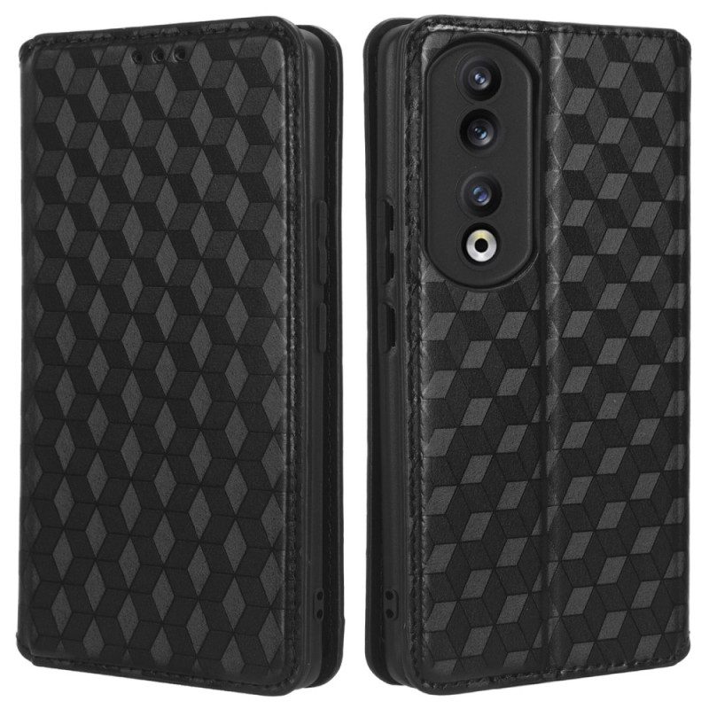 Folio Cover Honor 90 Custodia in pelle Cubi