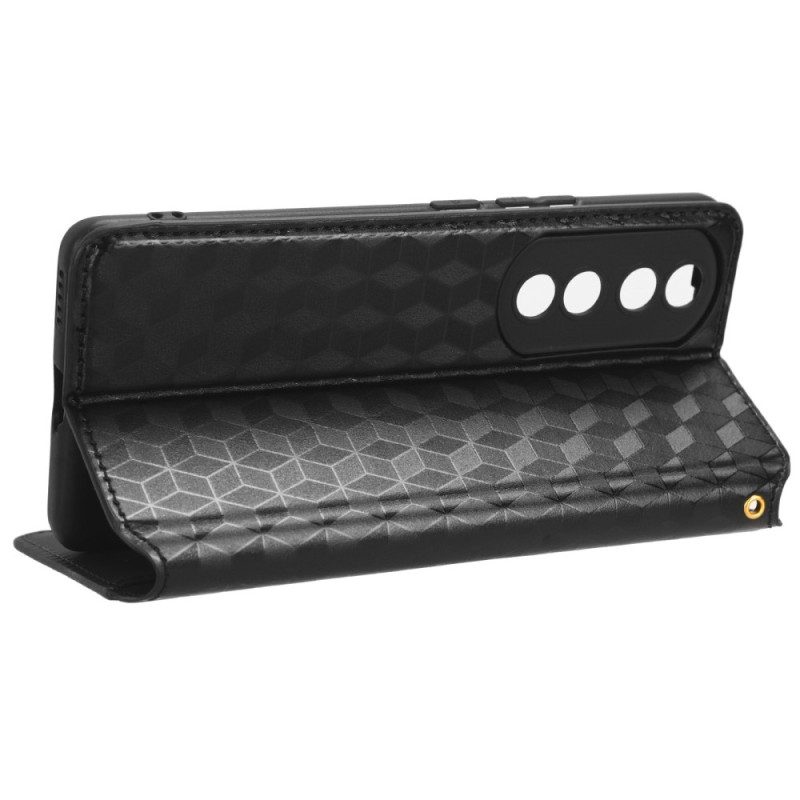 Folio Cover Honor 90 Custodia in pelle Cubi