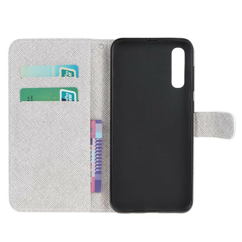 Custodia A Portafoglio Huawei P Smart S Farfalle Di Diamanti Strappy