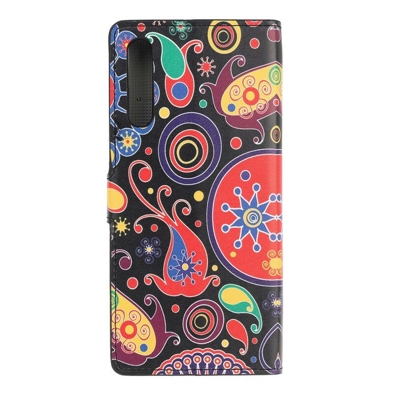 Folio Cover Huawei P Smart S Disegno Della Galassia