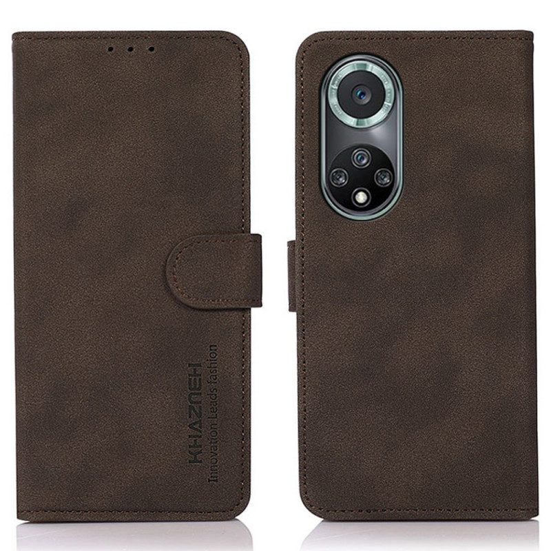 Custodia in pelle Honor 50 Pro Moda Effetto Pelle Pro Khazneh