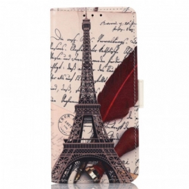 Custodia in pelle Honor 50 Pro La Torre Eiffel Del Pro Poeta